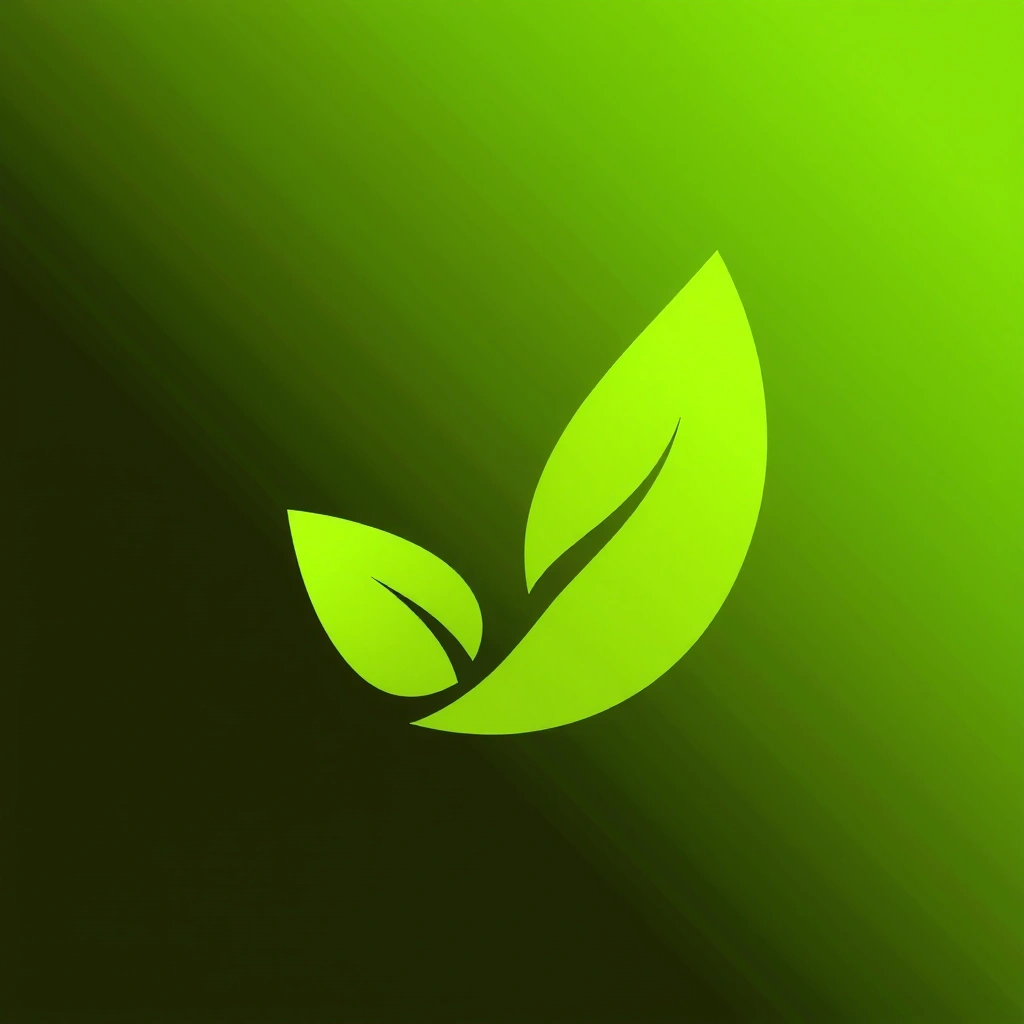 Green leaf icon representing natural ingredients
